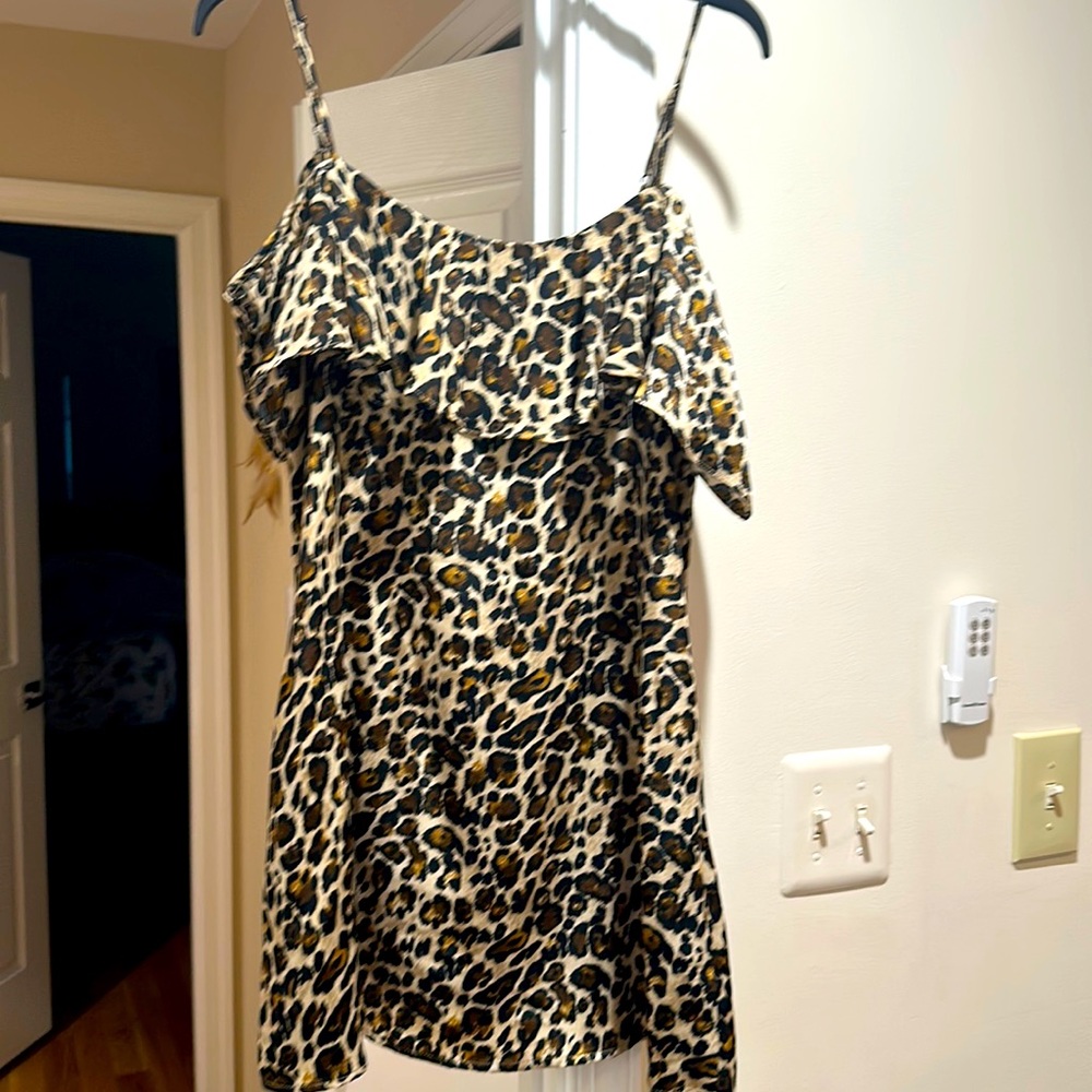 Leopard mini dress